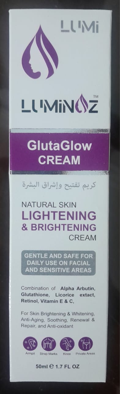 Luminoz GlutaGlow Skin Lightening and Brightening Cream