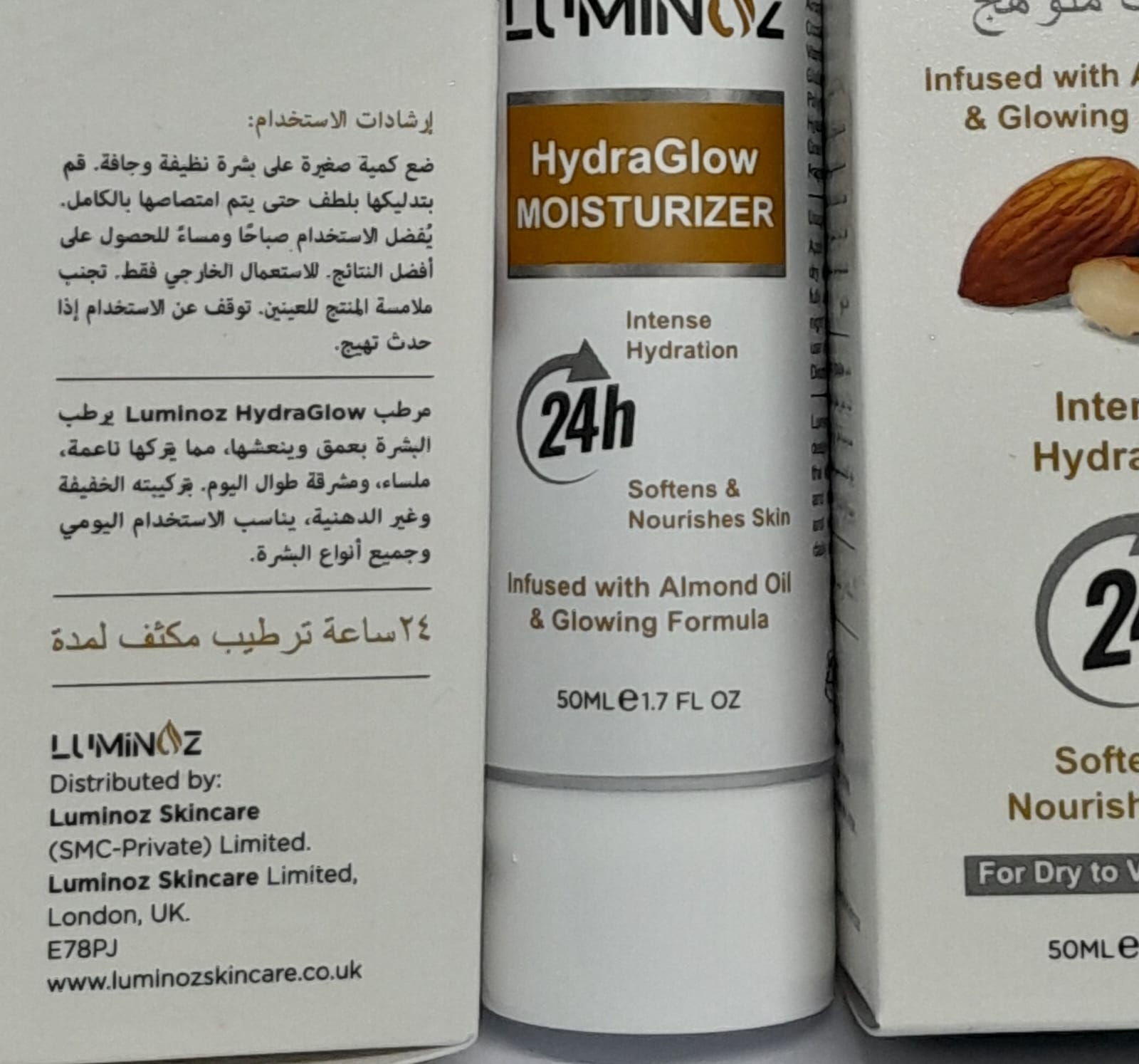 Luminoz HydraGlow Moisturuzer with Almond Oil